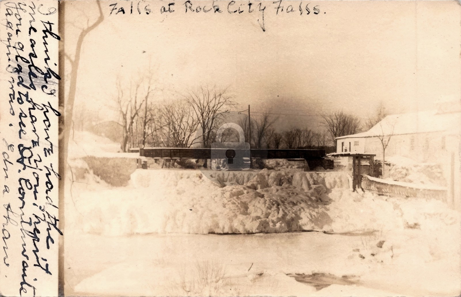 Winter Rock City Falls Milton NY Saratoga County RPPC Photo Postcard COPY Winter Rock City Falls Milton NY Saratoga County RPPC Photo Postcard COPY