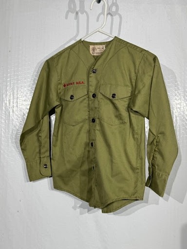 Vintage 1950s-1960s Official Boy Scouts of America BSA Uniform Shirt Long Sleeve Vintage 1950s-1960s Official Boy Scouts of America BSA Uniform Shirt Long Sleeve