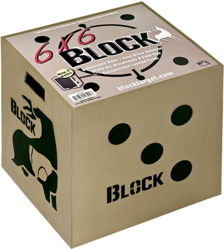 Block 6x6 18x18x16 6-Sided Foam Archery Target B56700