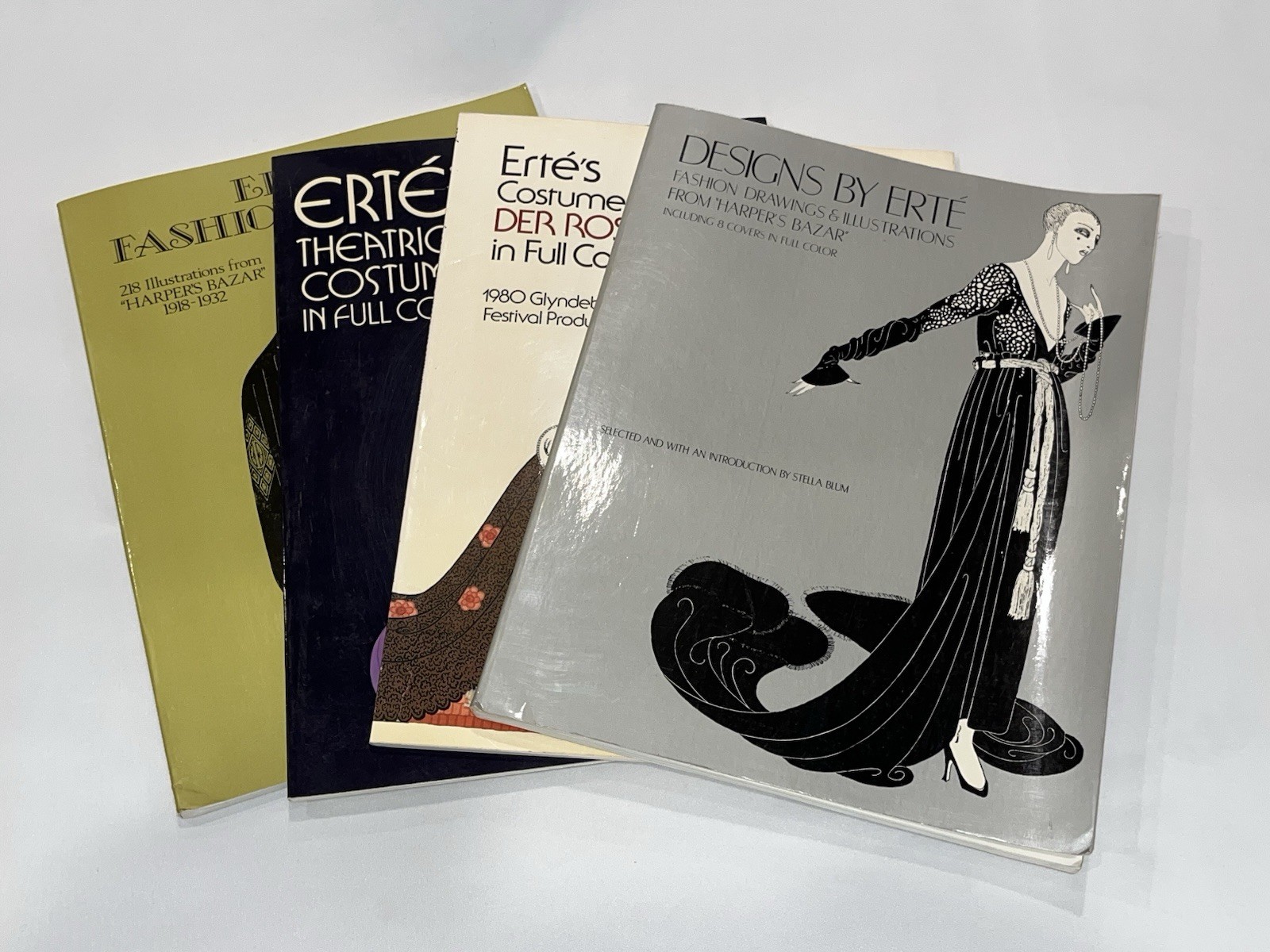 Lot of 4 Erté’s Fashion Design Theatrical Costumes And Sets