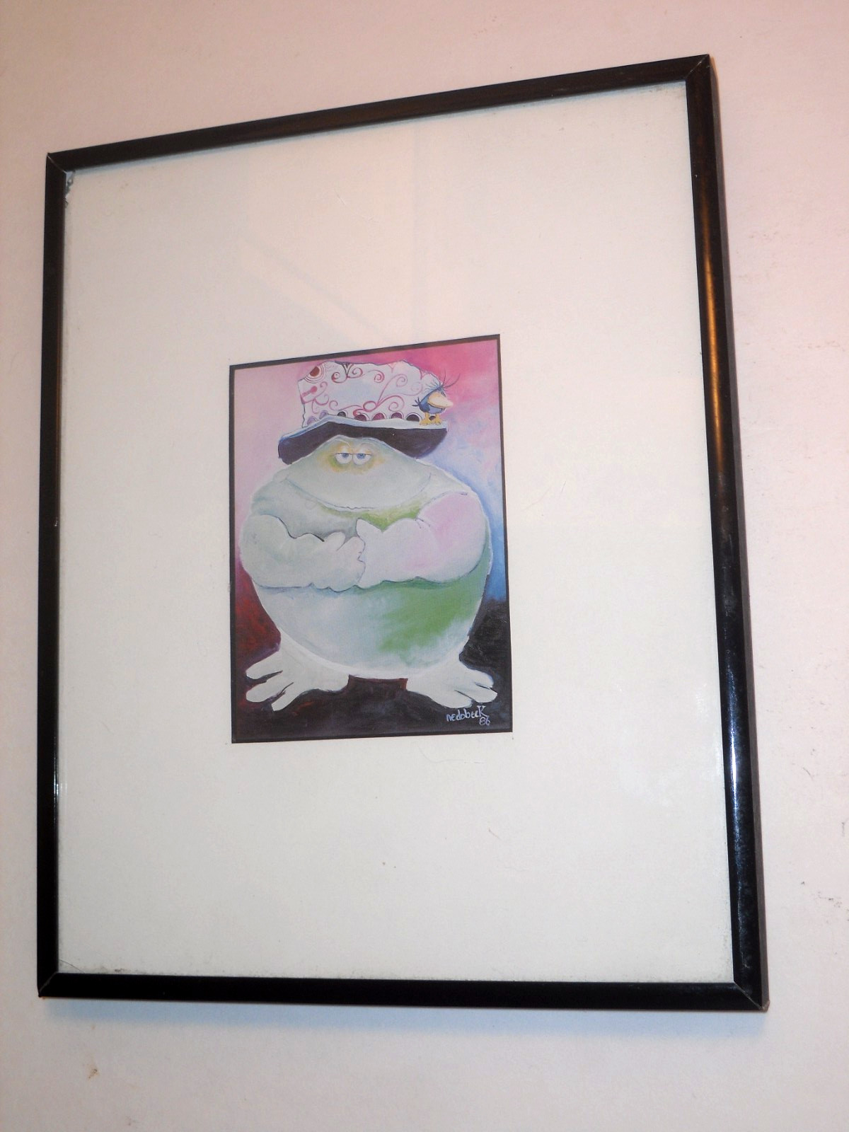 RARE 1986 Don Nedobeck Matted 8\ RARE 1986 Don Nedobeck Matted 8\
