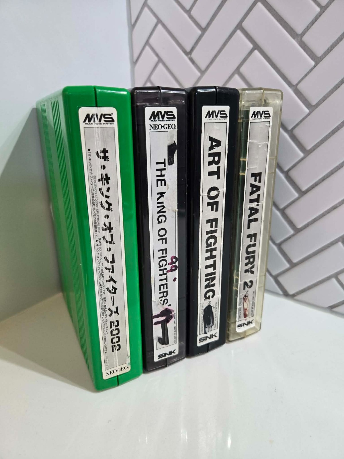 Original Neo Geo MVS Arcade Cartridge Bundle x4 – Fully Tested & Working