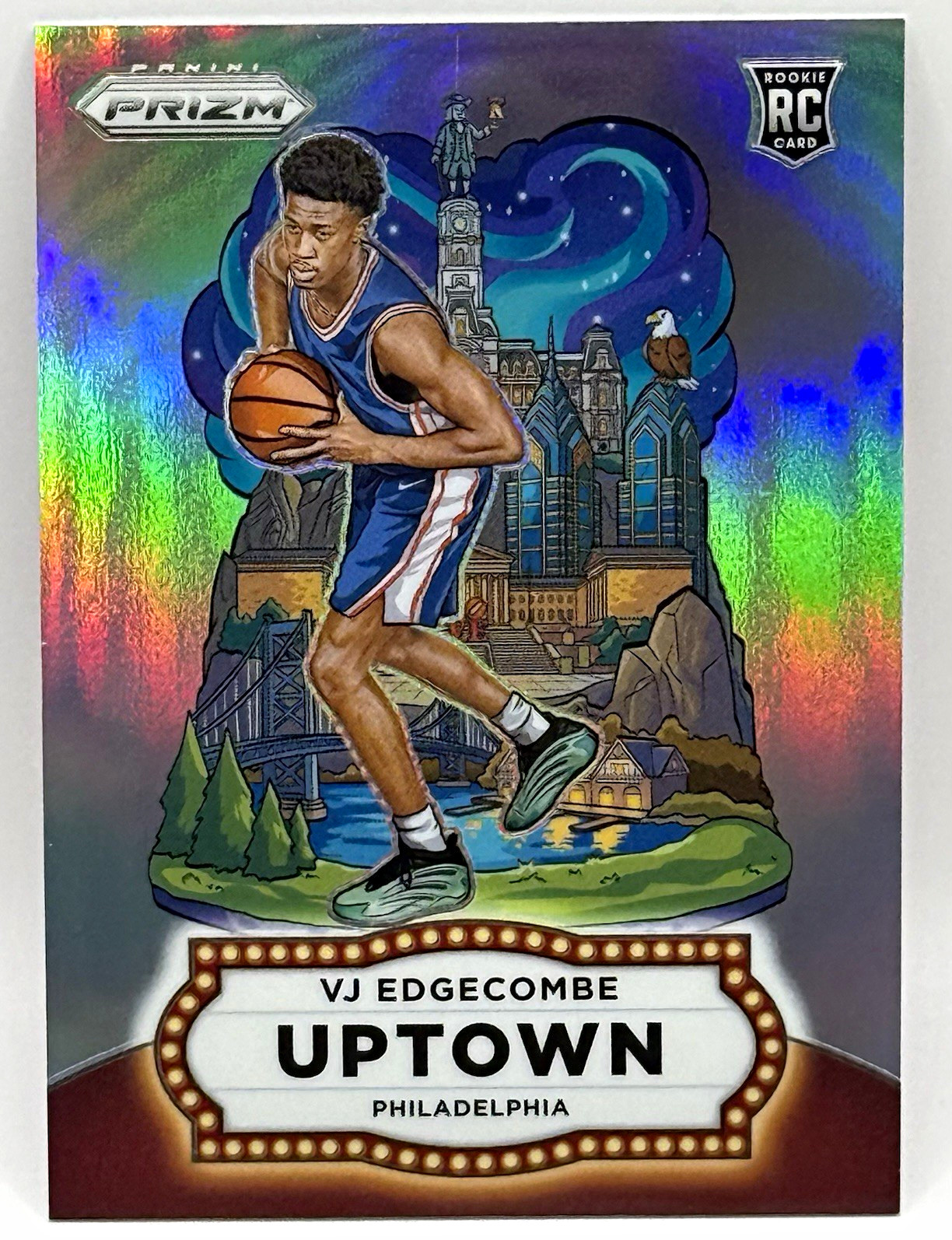 2025-26 Panini Prizm VJ Edgecombe Uptown Rookie SSP #6 Philadelphia 76ers 2025-26 Panini Prizm VJ Edgecombe Uptown Rookie SSP #6 Philadelphia 76ers