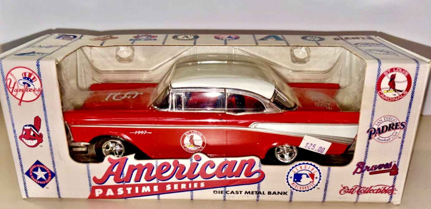 1997 ERTL American Pastime St Louis Cardinals 1957 Chevy Bel Air Bank NIB 1997 ERTL American Pastime St Louis Cardinals 1957 Chevy Bel Air Bank NIB