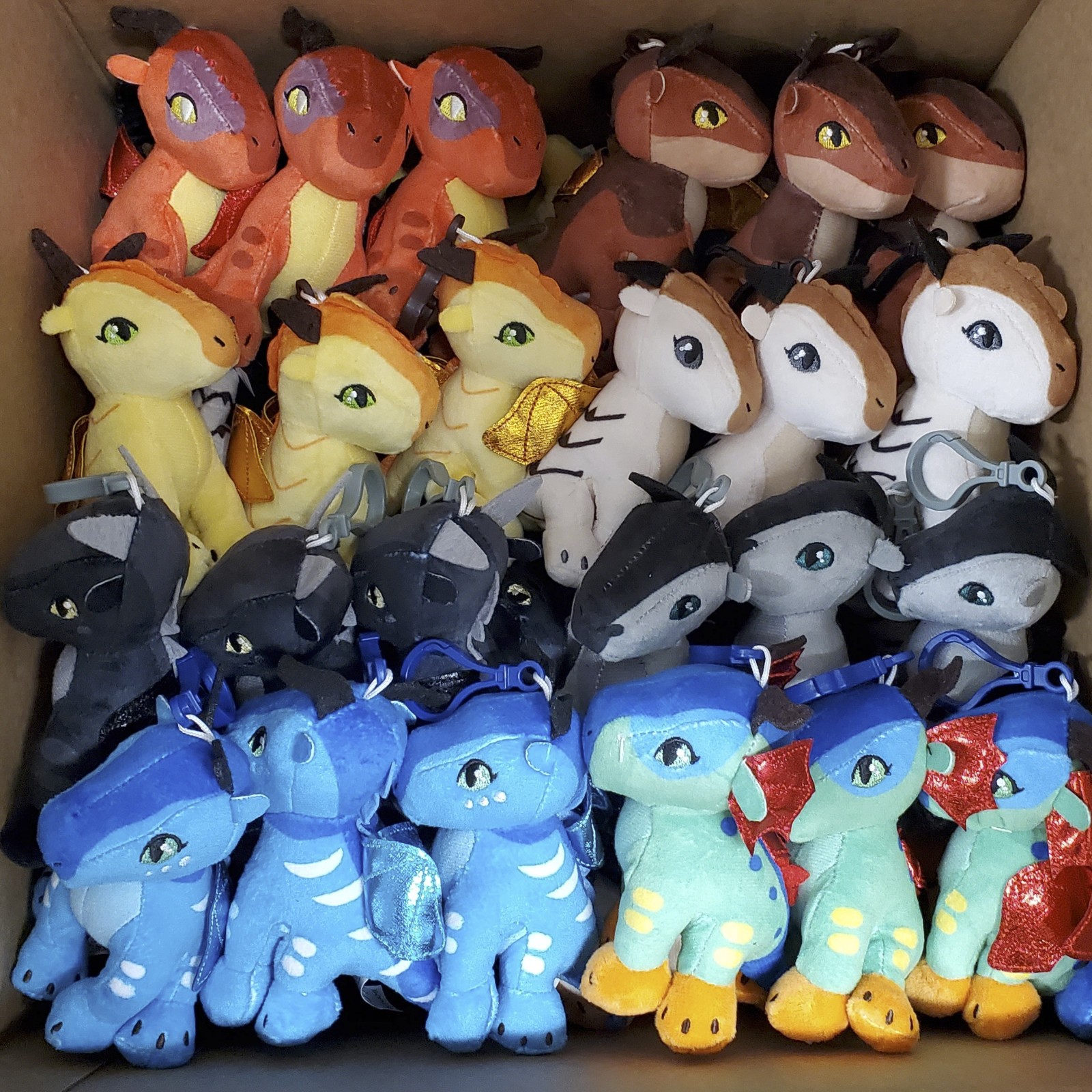 Sutherland's Wings of Fire - Lot of 100 NEW Plush Danglers : All 8 Varieties