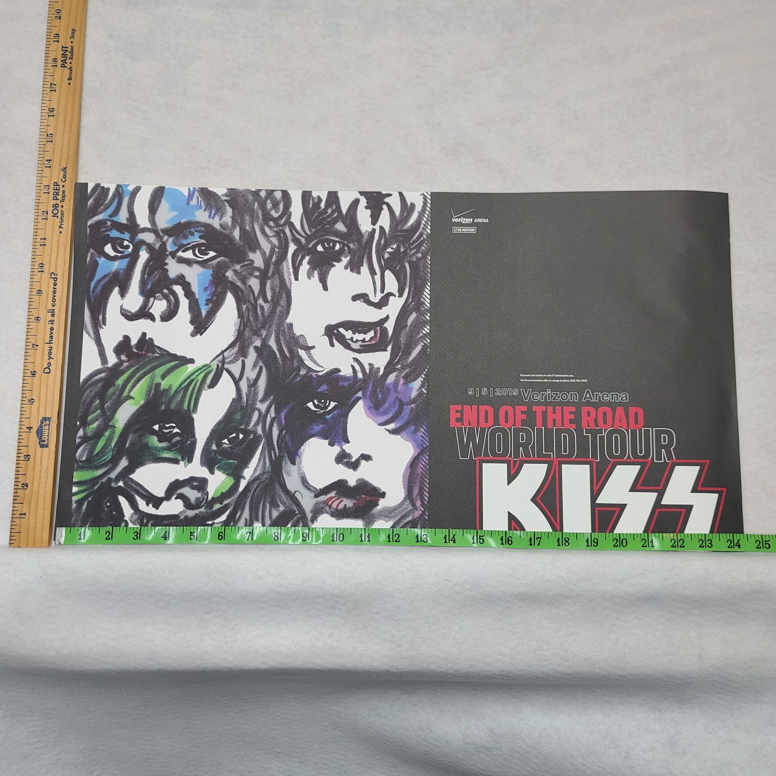 KISS End Of The Road 2019 Concert Tour Poster Limited Rare LR Arkansas Arena KISS End Of The Road 2019 Concert Tour Poster Limited Rare LR Arkansas Arena