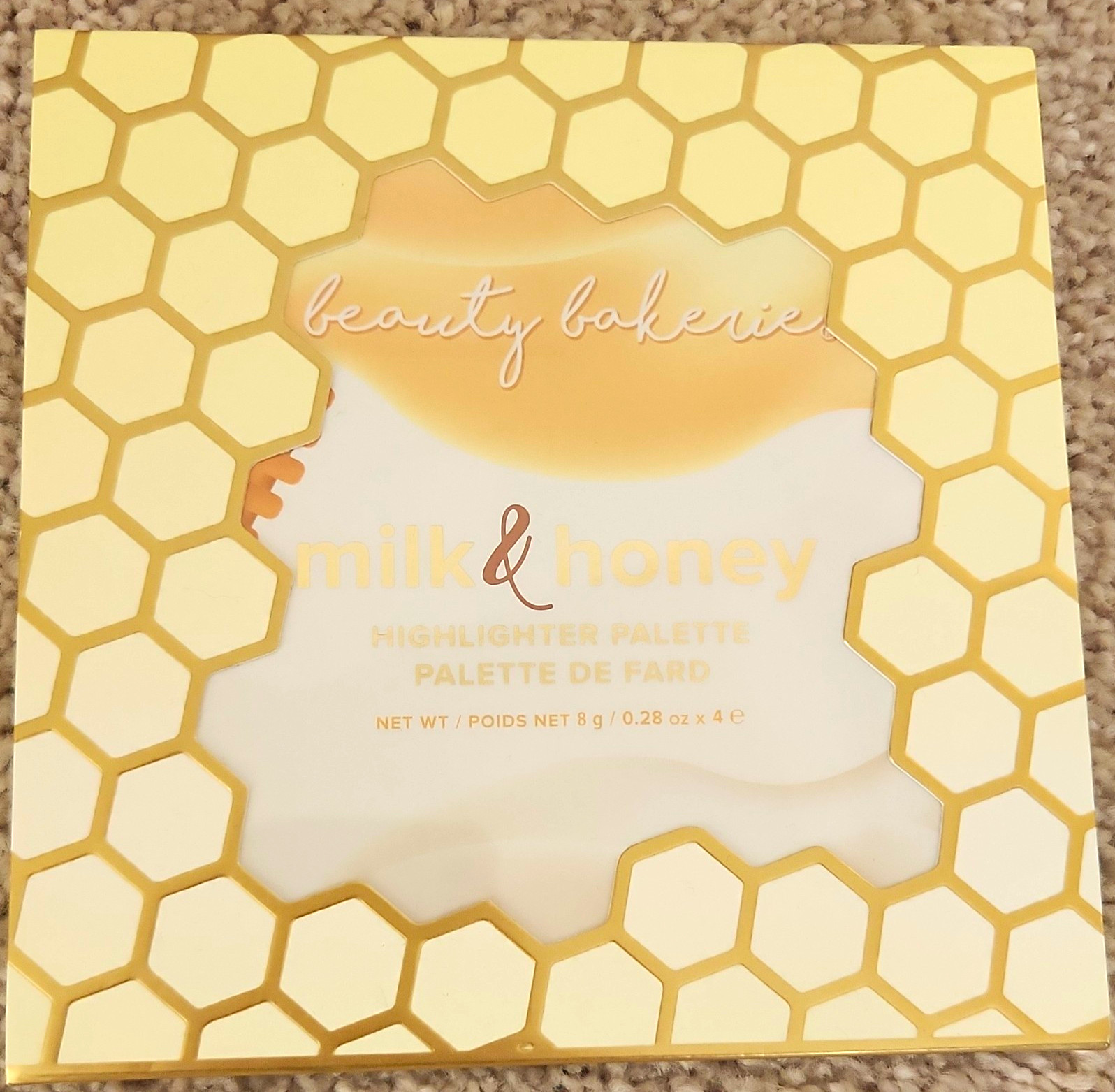 Beauty Bakerie Milk & Honey Highlighter Palette 4 Shades Net Wt 0.28 oz Beauty Bakerie Milk & Honey Highlighter Palette 4 Shades Net Wt 0.28 oz