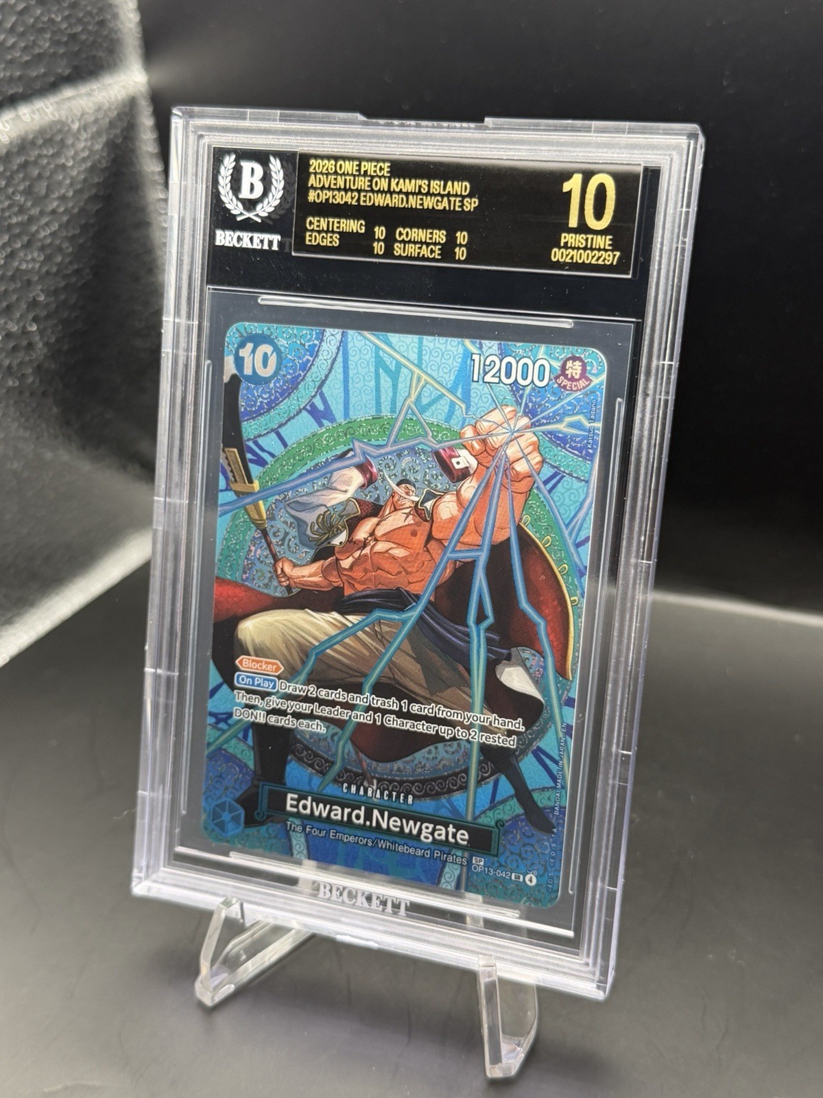 One Piece OP15 Kami's Island Edward Newgate SP OP13-042 BGS 10 Black Label