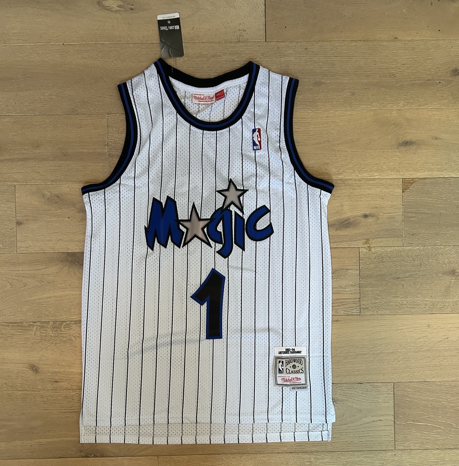 Mitchell & Ness Anfernee Hardaway #1 Orlando Magic NBA Jersey White Swingman L Mitchell & Ness Anfernee Hardaway #1 Orlando Magic NBA Jersey White Swingman L