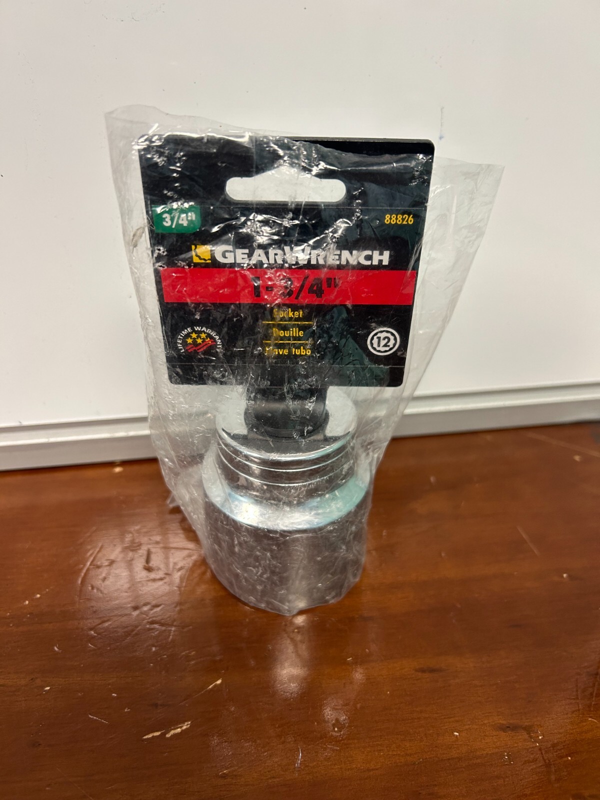 GearWrench 88826 Socket 3/4 in Drive 1-3/4 in 12 Point GearWrench 88826 Socket 3/4 in Drive 1-3/4 in 12 Point