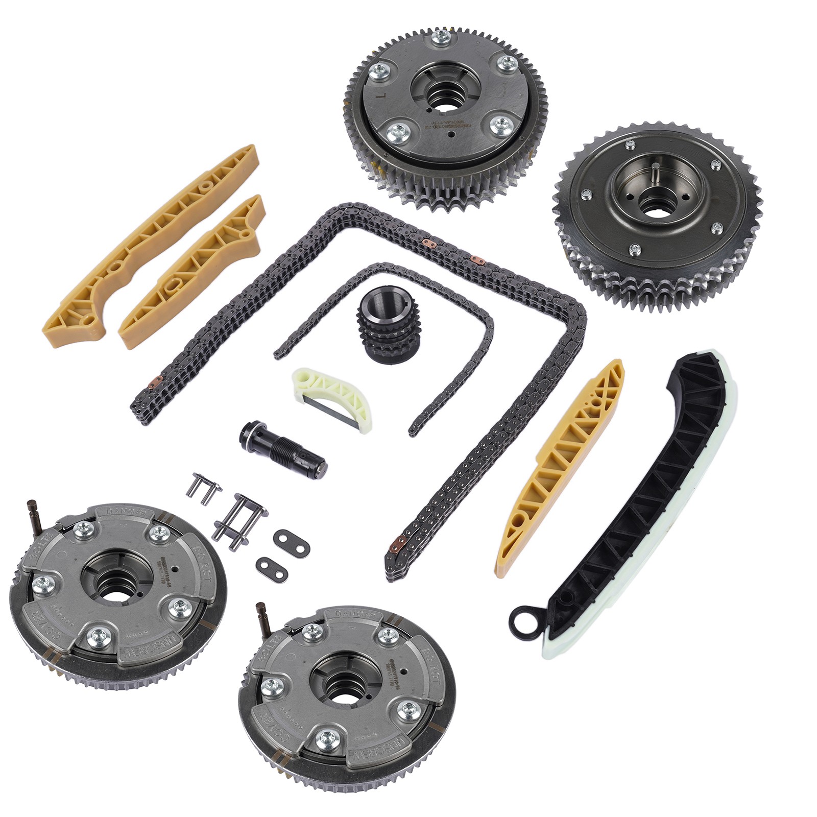 1x Timing Chain Kit + 4x VVT Sprocket for Mercedes-Benz M272 W211 W212 W251 W164