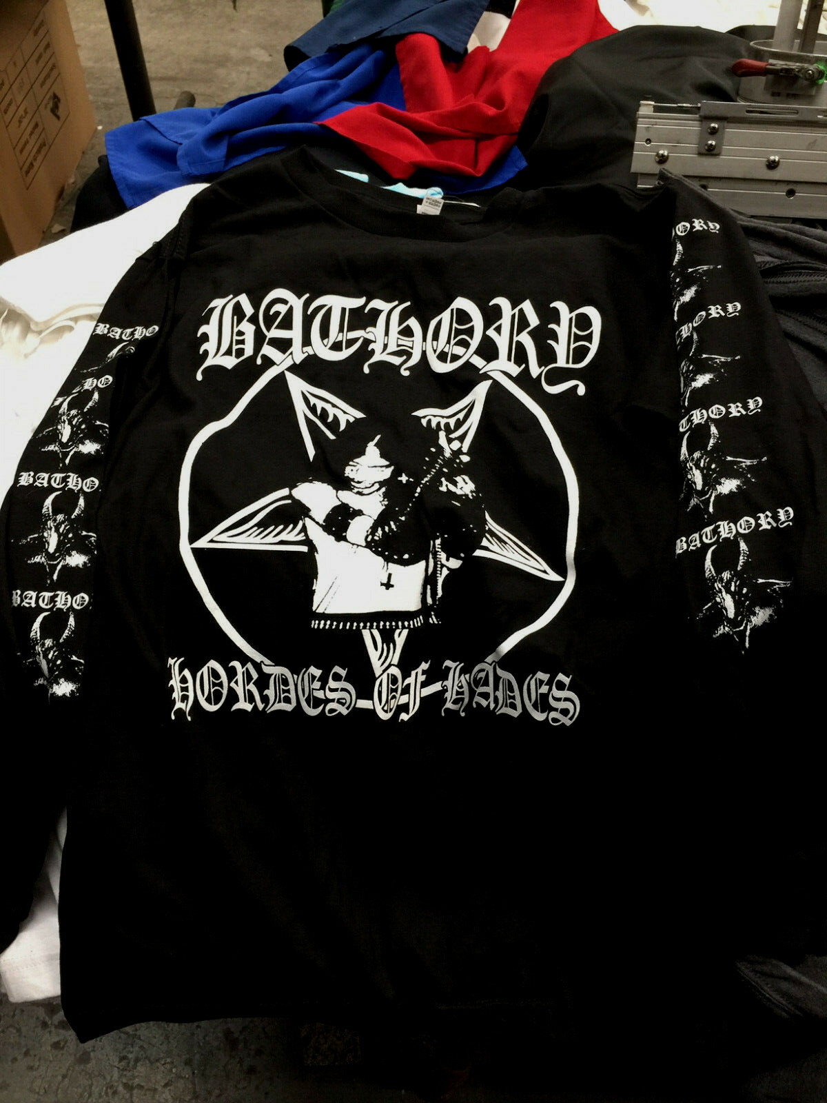 Bathory Long Sleeve kbd black metal quorthon blood fire death slayer darkthrone Bathory Long Sleeve kbd black metal quorthon blood fire death slayer darkthrone