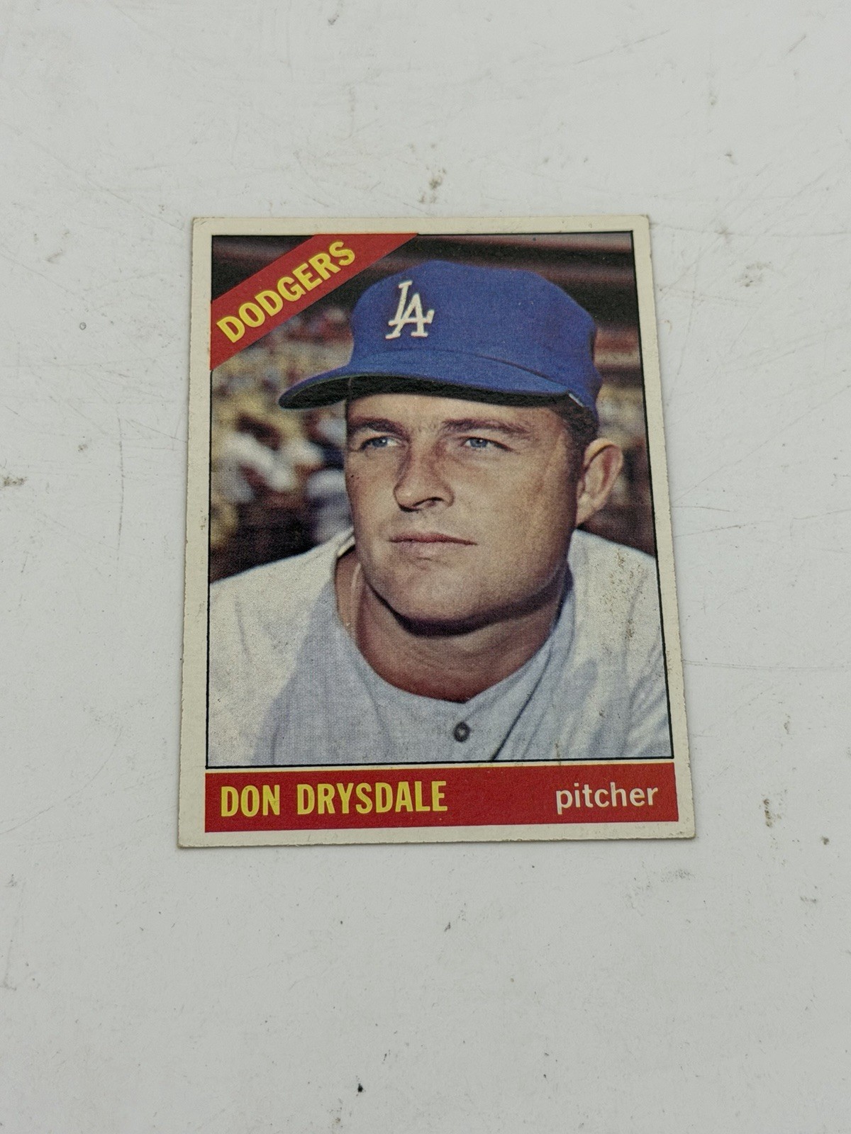 1966 Topps Don Drysdale #430 - No Creases - Bottom LC Dinged - VG/Better 1966 Topps Don Drysdale #430 - No Creases - Bottom LC Dinged - VG/Better