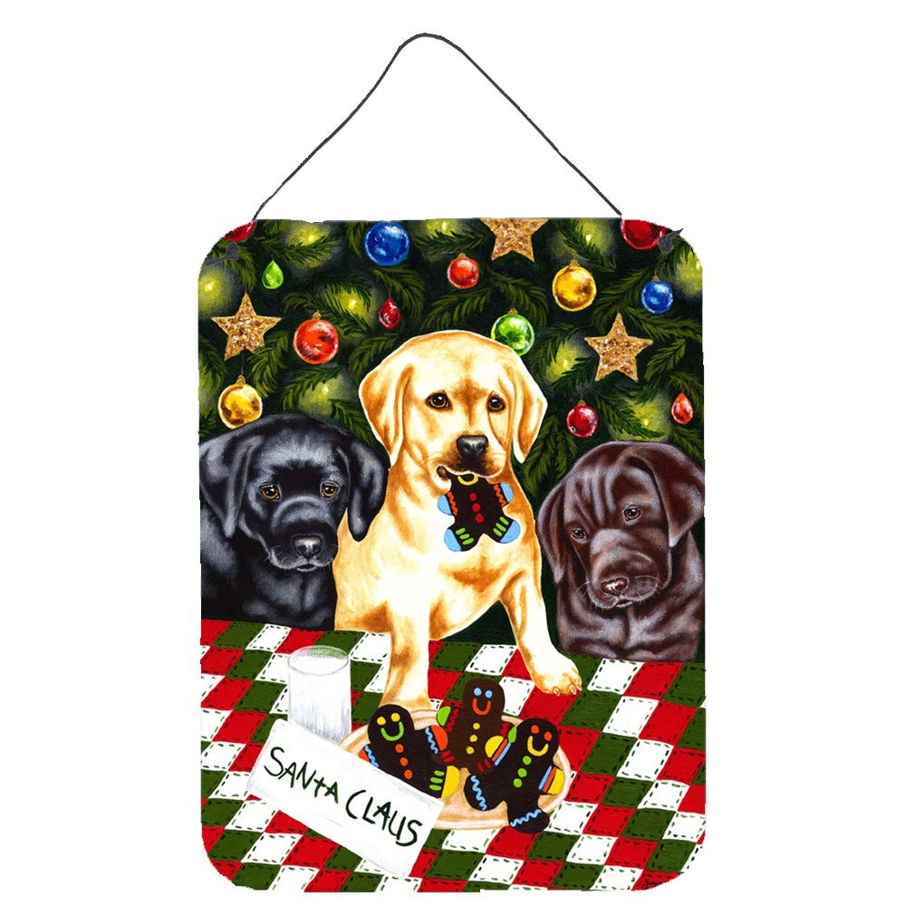 Caroline\'s Treasures AMB1314DS1216 Santa\'s Helpers Labrador 12x16 Metal Sign Caroline\'s Treasures AMB1314DS1216 Santa\'s Helpers Labrador 12x16 Metal Sign
