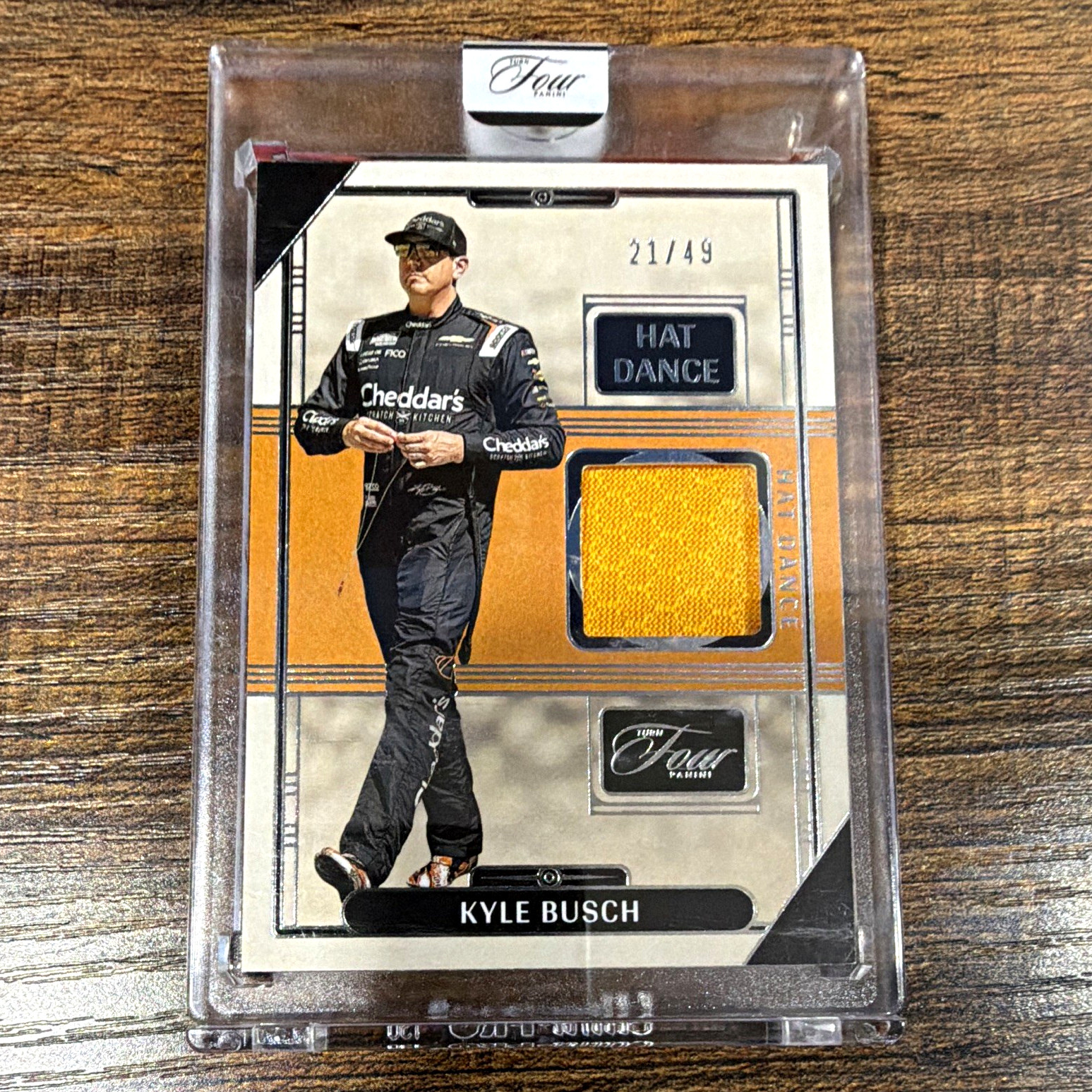 Panini Turn Four 2026 Kyle Busch Hat Dance Memorabilia HD-KBS. 21/49 Panini Turn Four 2026 Kyle Busch Hat Dance Memorabilia HD-KBS. 21/49
