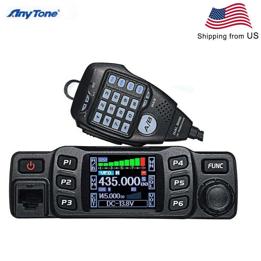 AnyTone AT-778UV 25W Ham Mobile Two Way Radio UHF VHF Dual Band Transceiver AnyTone AT-778UV 25W Ham Mobile Two Way Radio UHF VHF Dual Band Transceiver