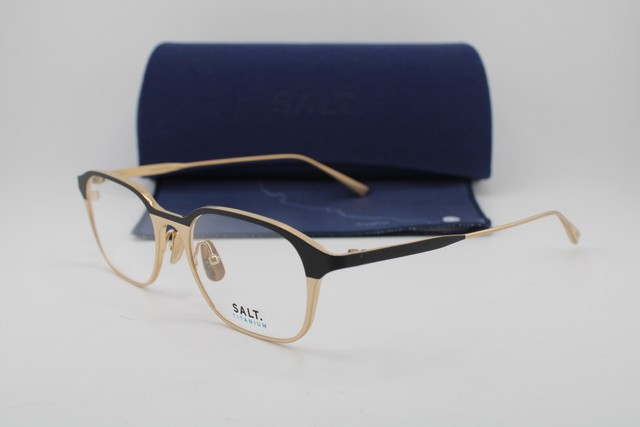 NEW S.A.L.T. SALT WISTER BSHG BLACK GOLD GUNMETAL AUTHENTIC EYEGLASSES 51-18
