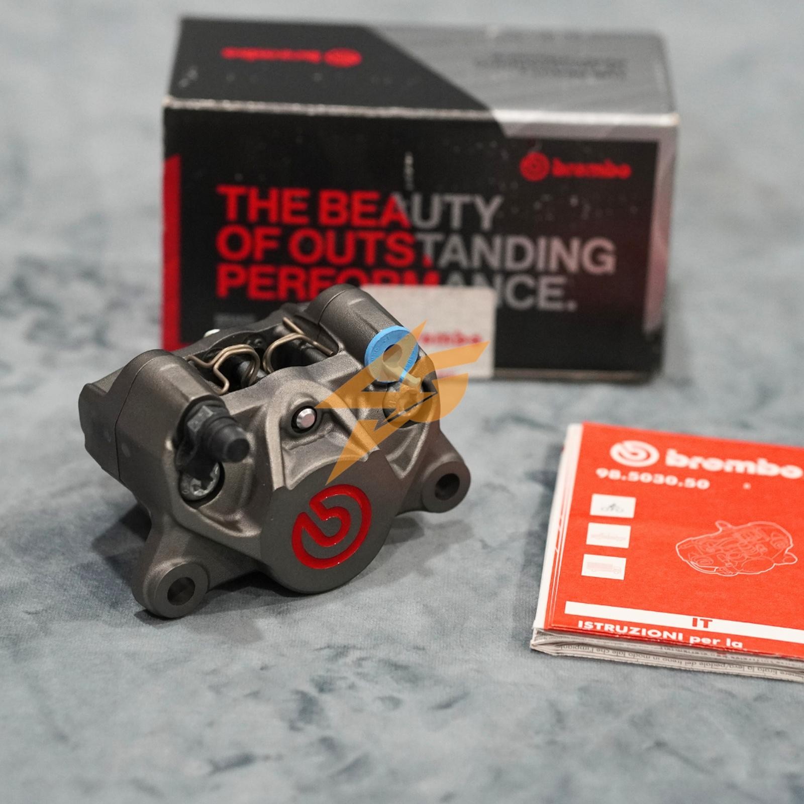 Brembo Racing P34 P2 Rear Brake Caliper 34mm Titanium Dark Grey New Brembo Racing P34 P2 Rear Brake Caliper 34mm Titanium Dark Grey New