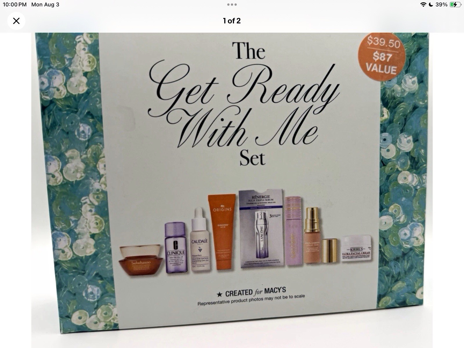 Macy\'s Get Ready With Me Skin Care Set for Face & Neck 8 Products High End