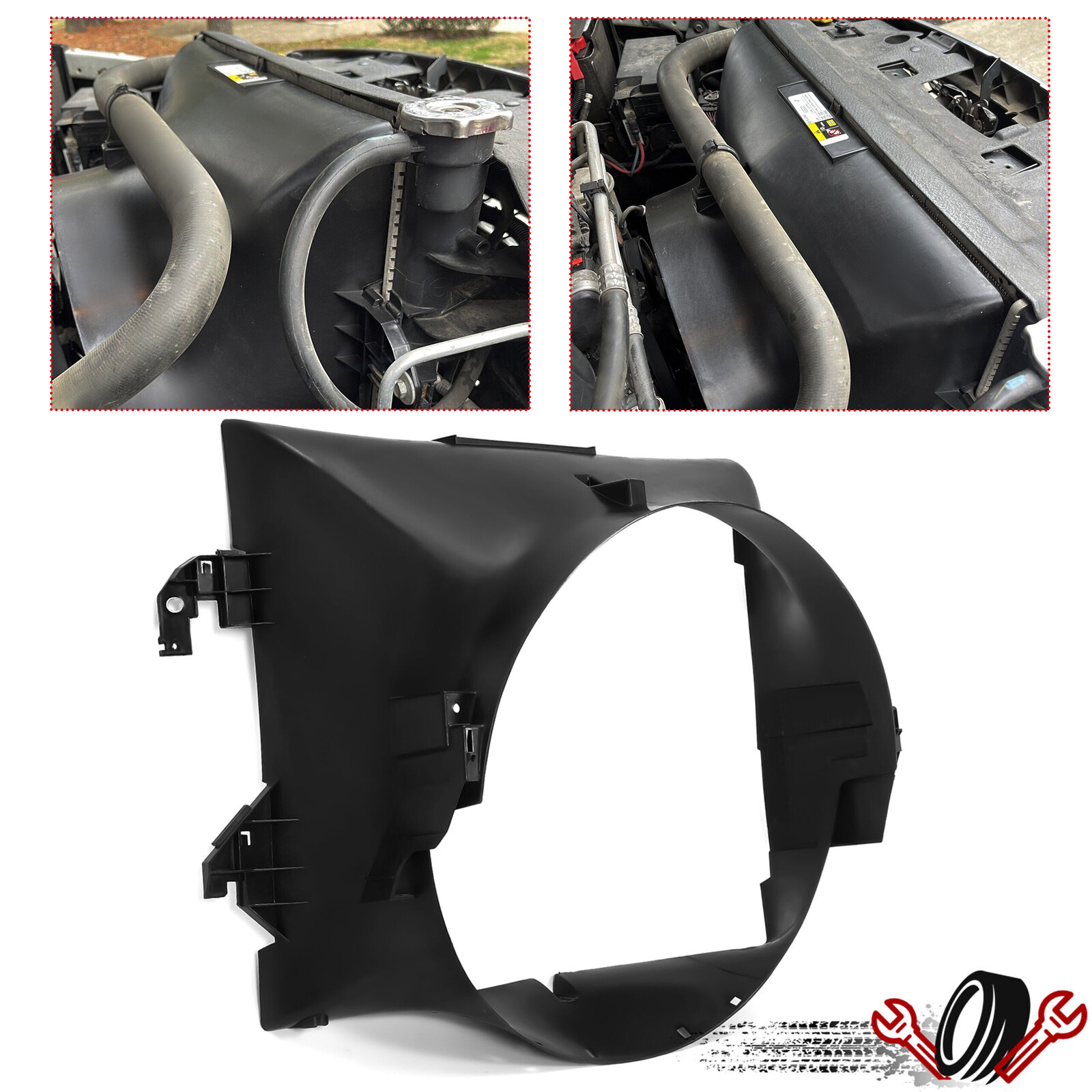 Radiator Fan Shroud For Dodge Ram 1500 2500 3500 Pickup 2009-2018 #CH3110130