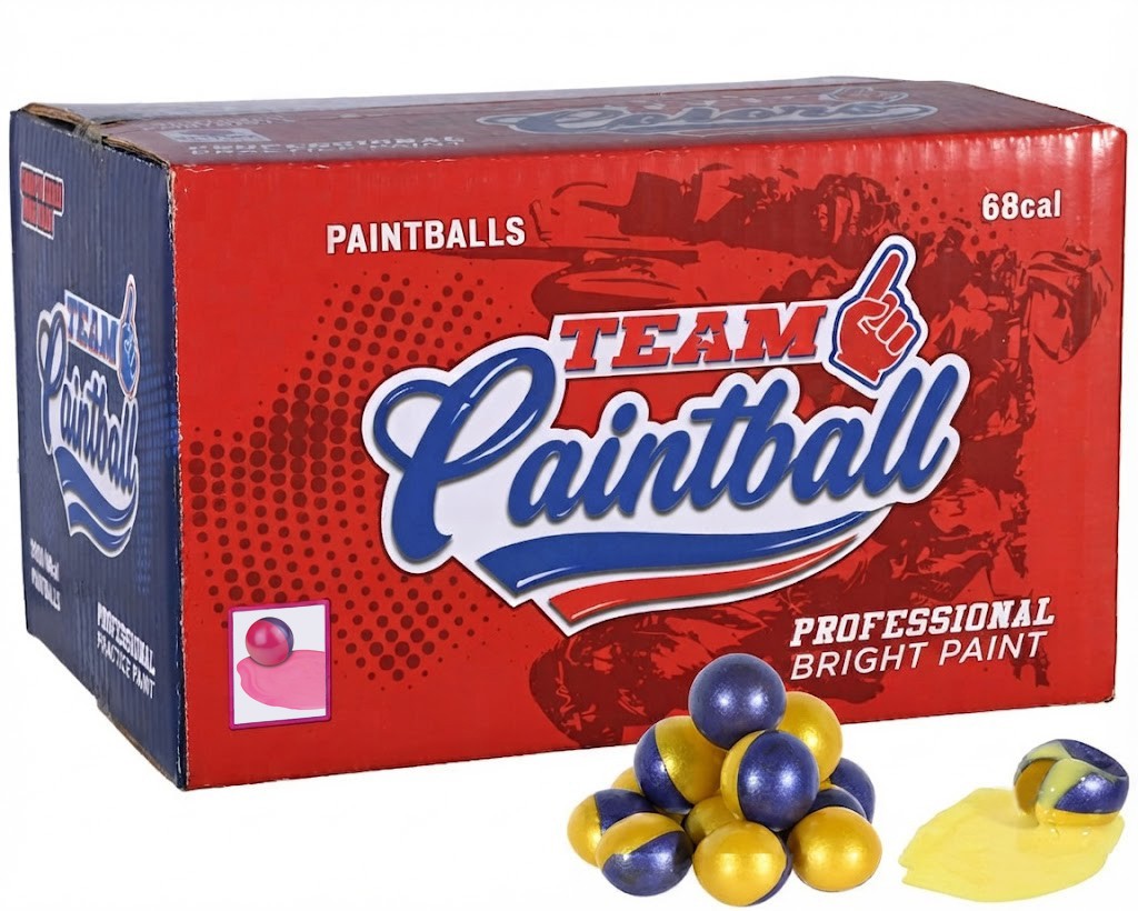 Team Paintball .68 Caliber Paintballs, Professional Bright Paint | Oil-Free Fill