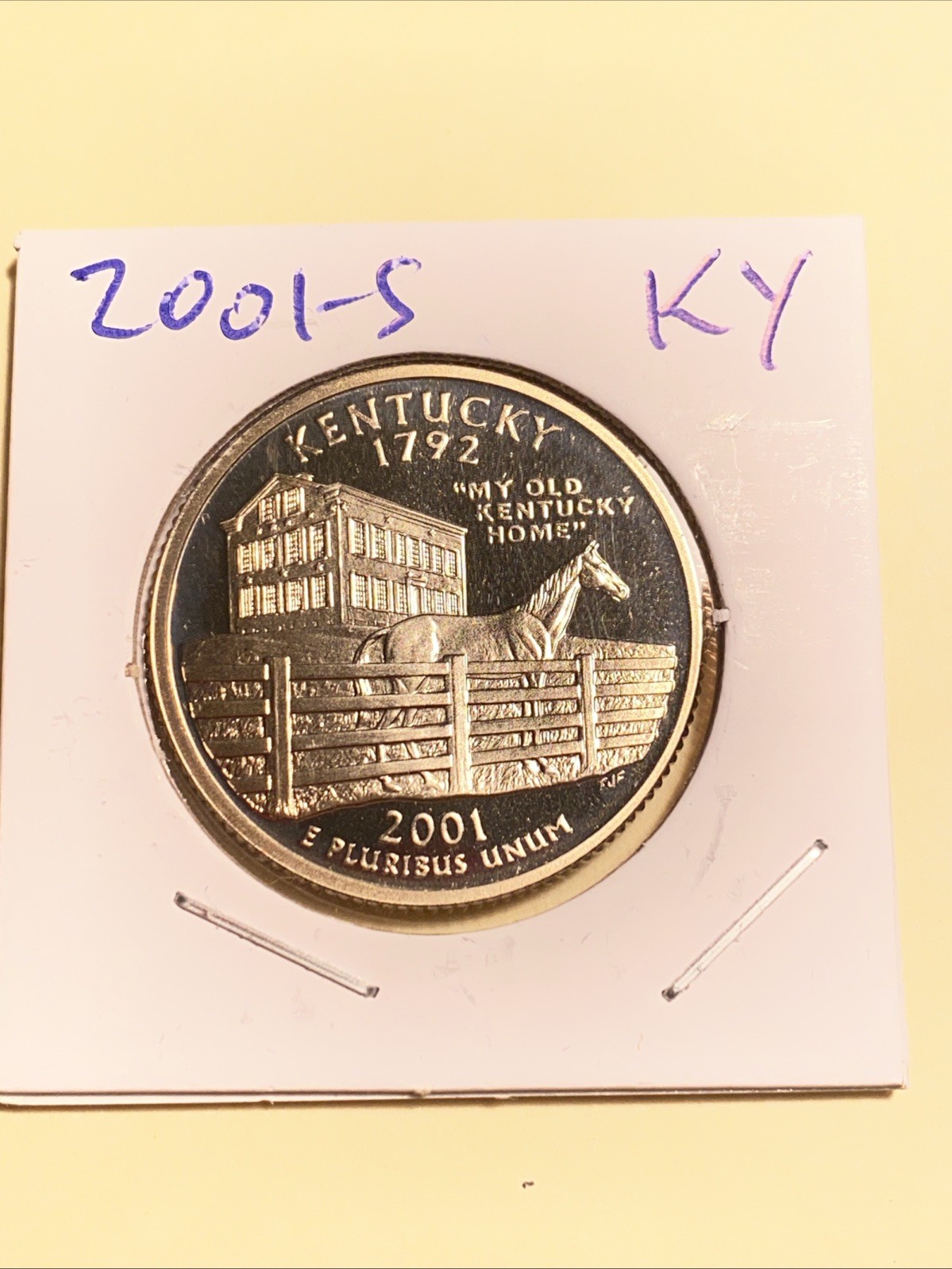 2001-S Kentucky State Quarter Proof 