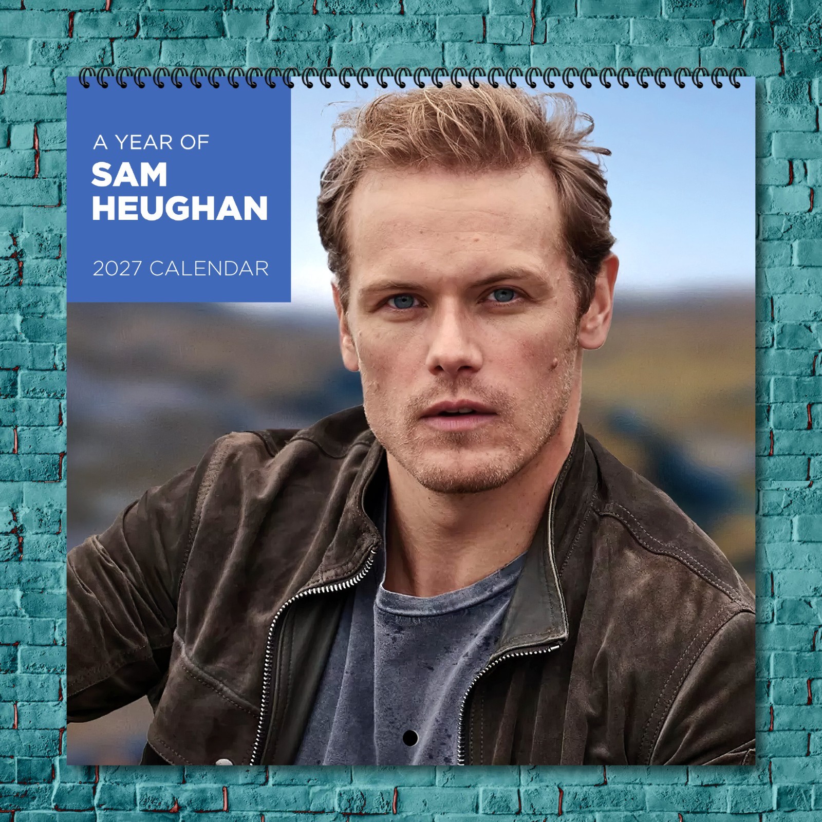 Sam Heughan 2027 Wall Calendar 12 Month Celebrity Photo Fan Collectible
