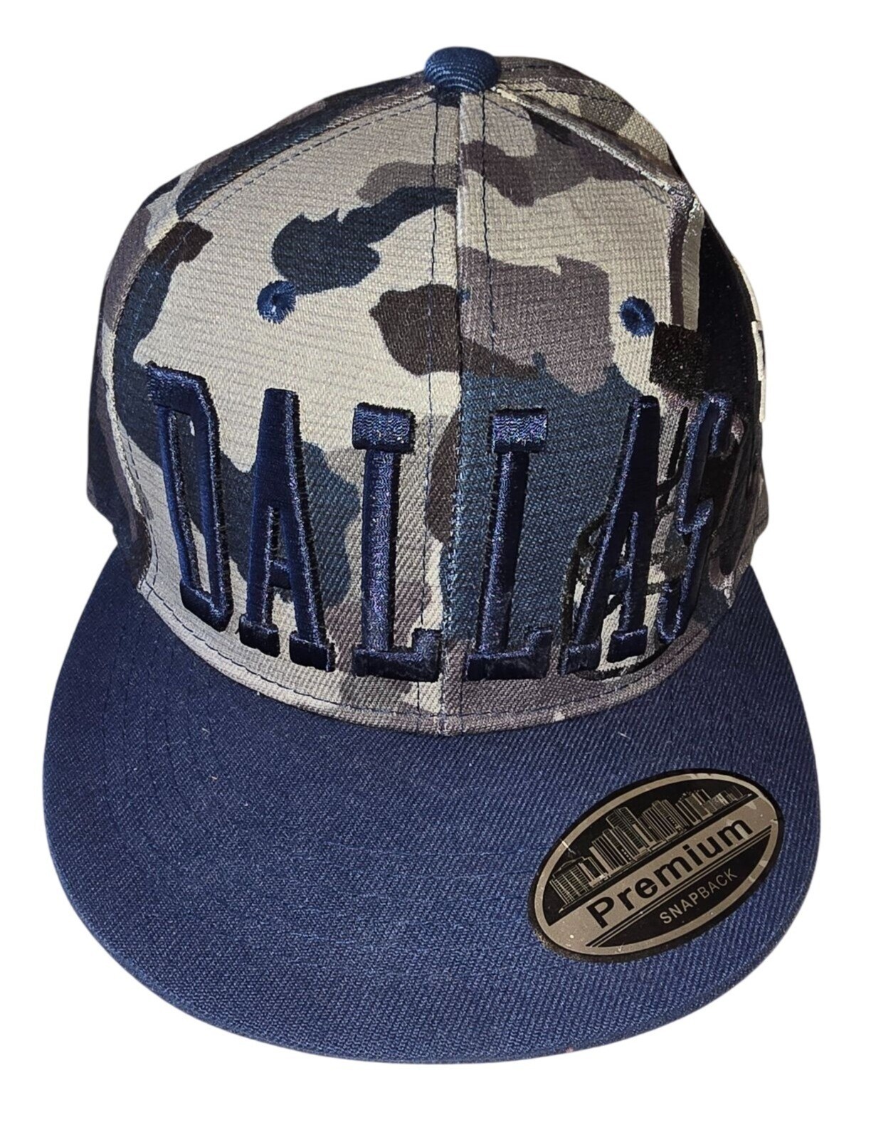 Dallas Baseball New Leader Colossal Drip D Helmet Starred Navy Grey Snapback Hat Dallas Baseball New Leader Colossal Drip D Helmet Starred Navy Grey Snapback Hat