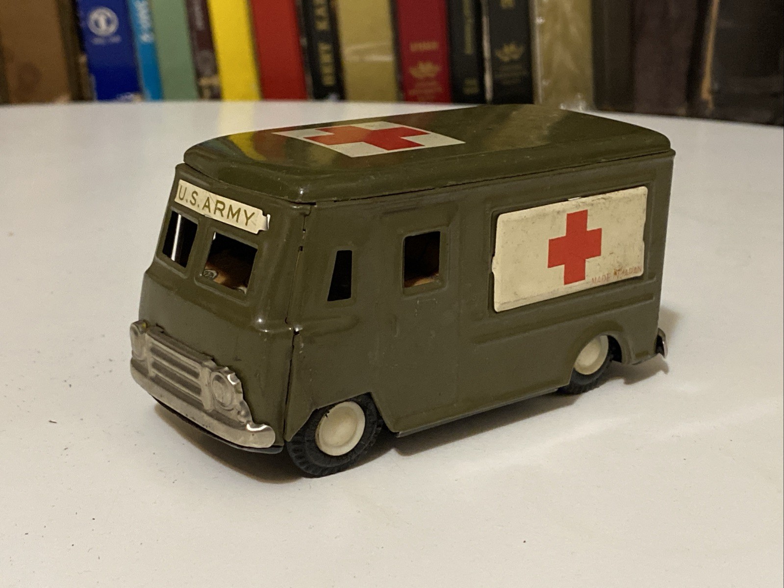 Vintage 1950’s Tin Army Ambulance Toy