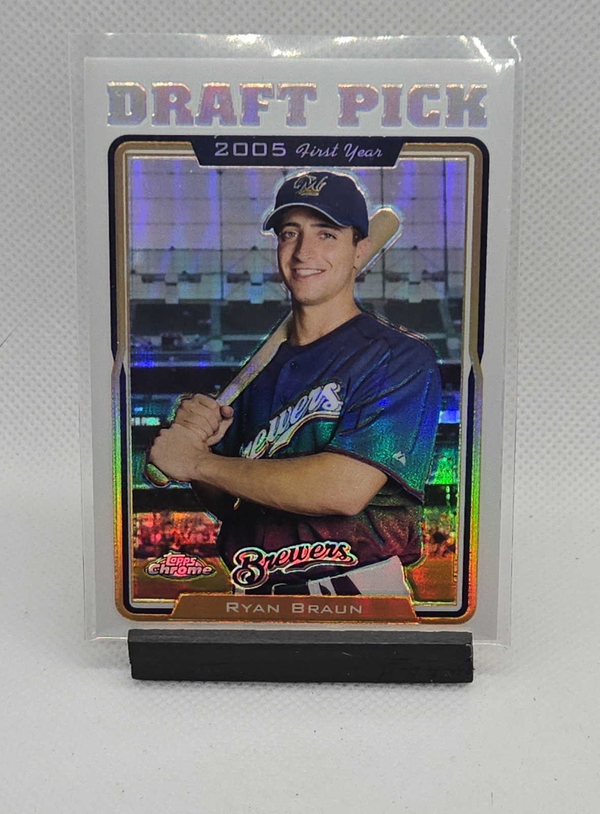 2005 Topps Chrome Update & Highlights - Ryan Braun #UH198 Refractor (RC)