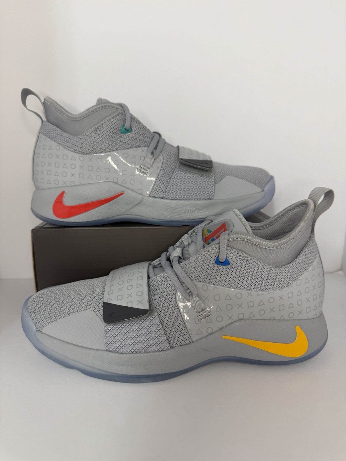 🔥 PlayStation x Nike PG 2.5 Size 10 Mens/ 11.5 Womens Wolf Grey/ Multi-color 🔥 PlayStation x Nike PG 2.5 Size 10 Mens/ 11.5 Womens Wolf Grey/ Multi-color