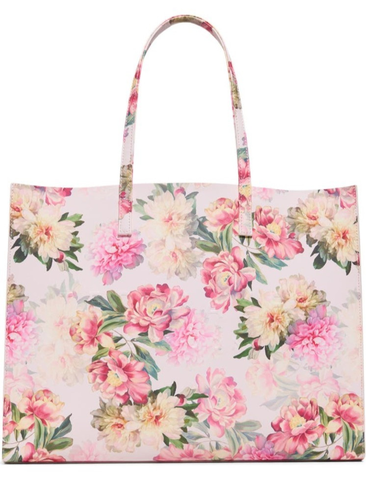 Ted Baker- Sukicon- Extra Large- East/ West Icon Tote- Pink Floral- NWT *