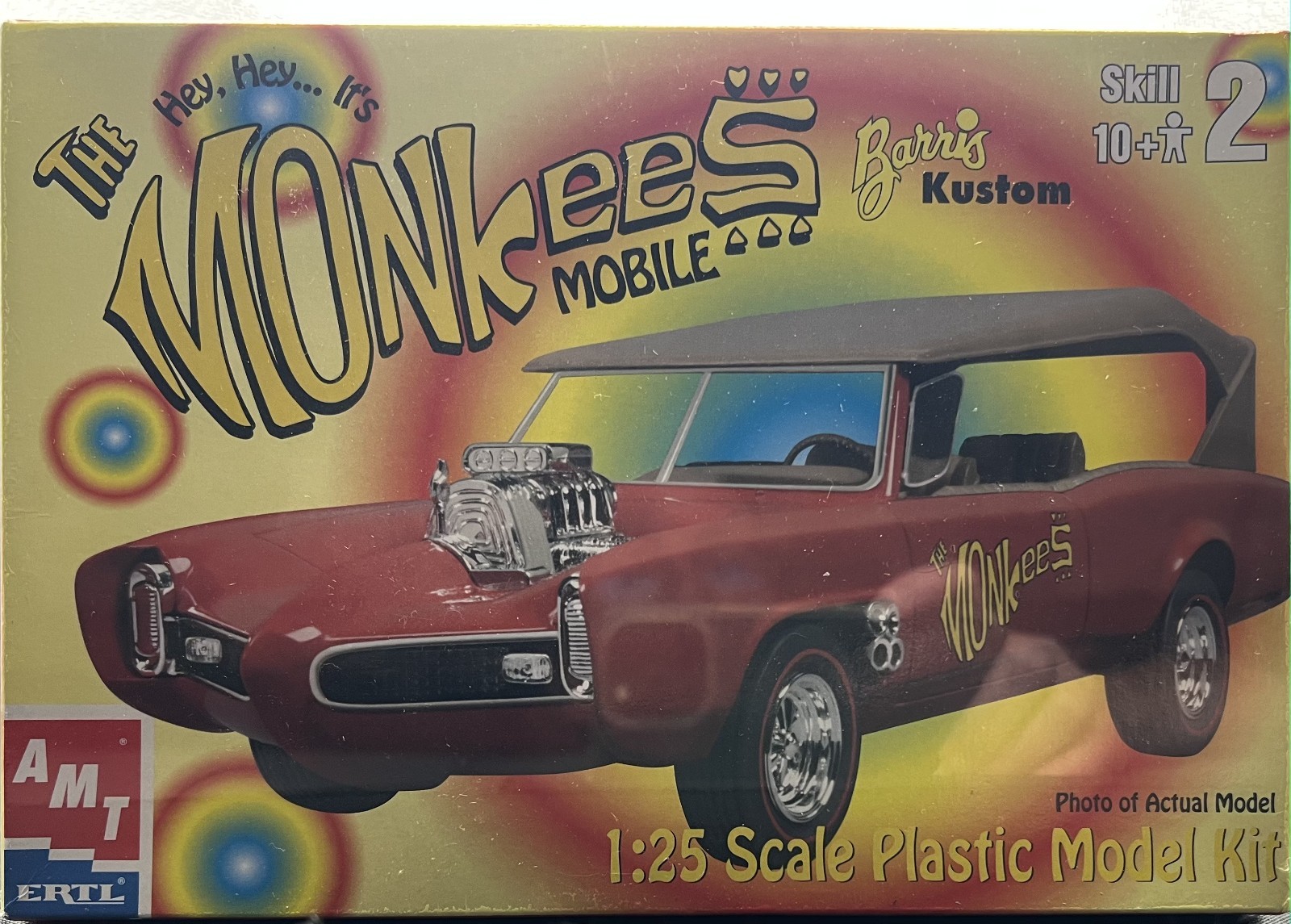 Vintage AMT The Monkees Mobile Car Kit 1:25 Scale, FACTORY SEALED Vintage AMT The Monkees Mobile Car Kit 1:25 Scale, FACTORY SEALED