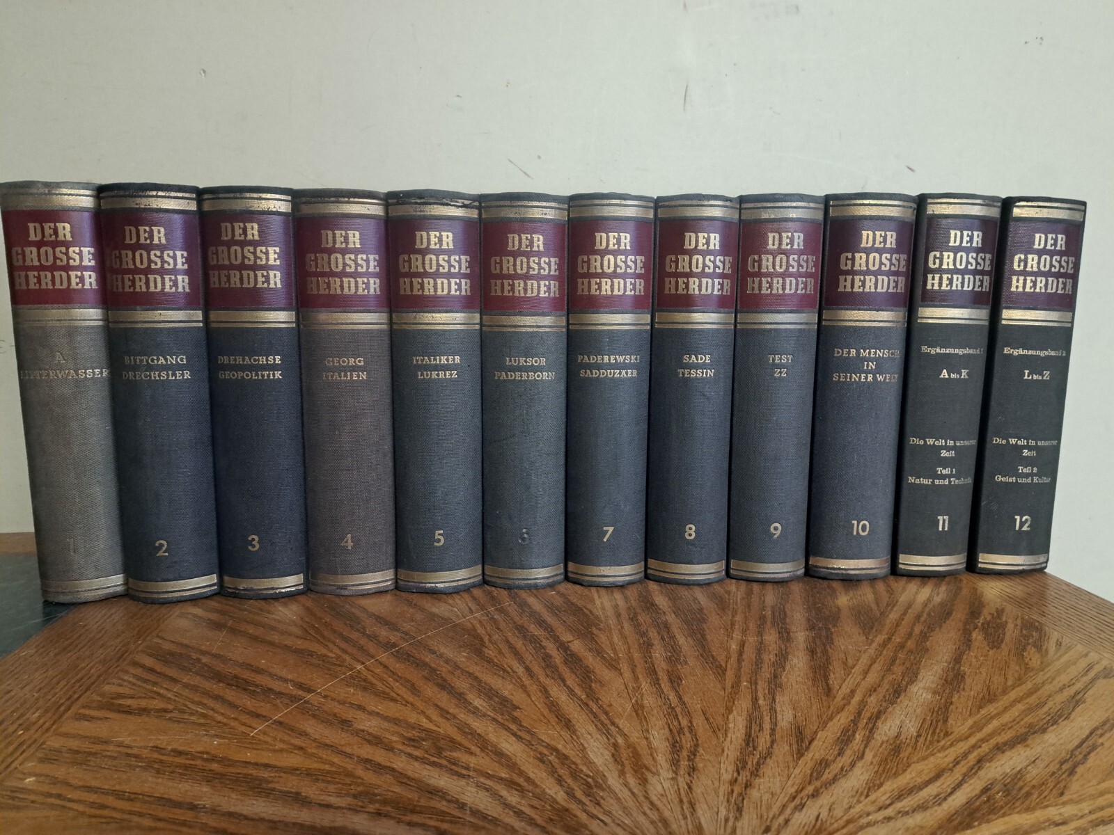 Der Große Herder 5. Auflage, 12 Bände (incl. Der Mensch in seiner Welt & Ergänzu Der Große Herder 5. Auflage, 12 Bände (incl. Der Mensch in seiner Welt & Ergänzu