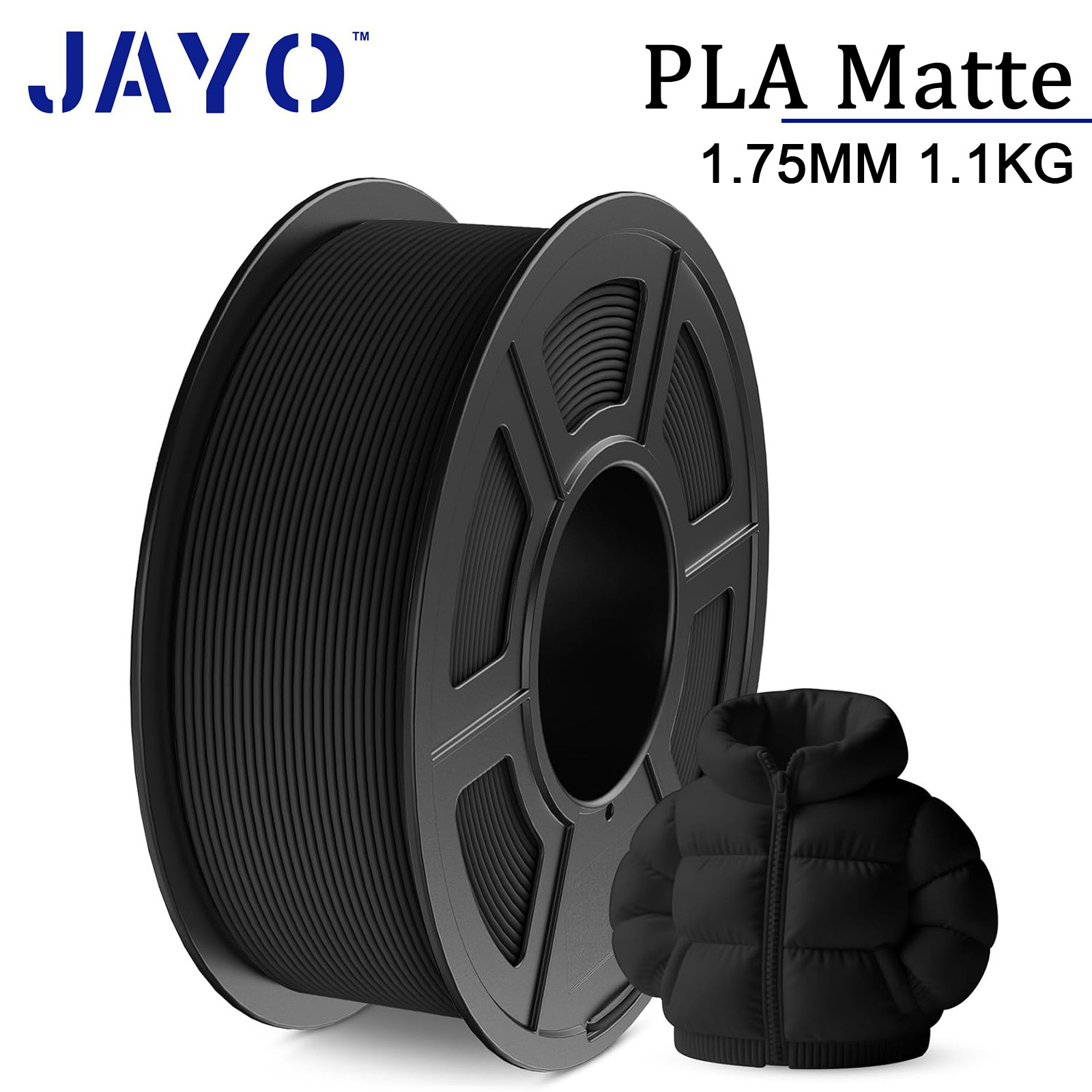JAYO 5KG/10KG/20KG PLA Matte Black White Gray 3D Filament 1.75mm 1.1KG/SET JAYO 5KG/10KG/20KG PLA Matte Black White Gray 3D Filament 1.75mm 1.1KG/SET