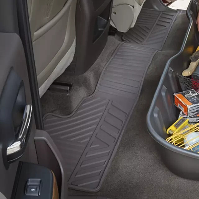2014-2019 Sierra 2014-2019 Silverado Rear All Weather Floor Mat COCOA 22858825 2014-2019 Sierra 2014-2019 Silverado Rear All Weather Floor Mat COCOA 22858825