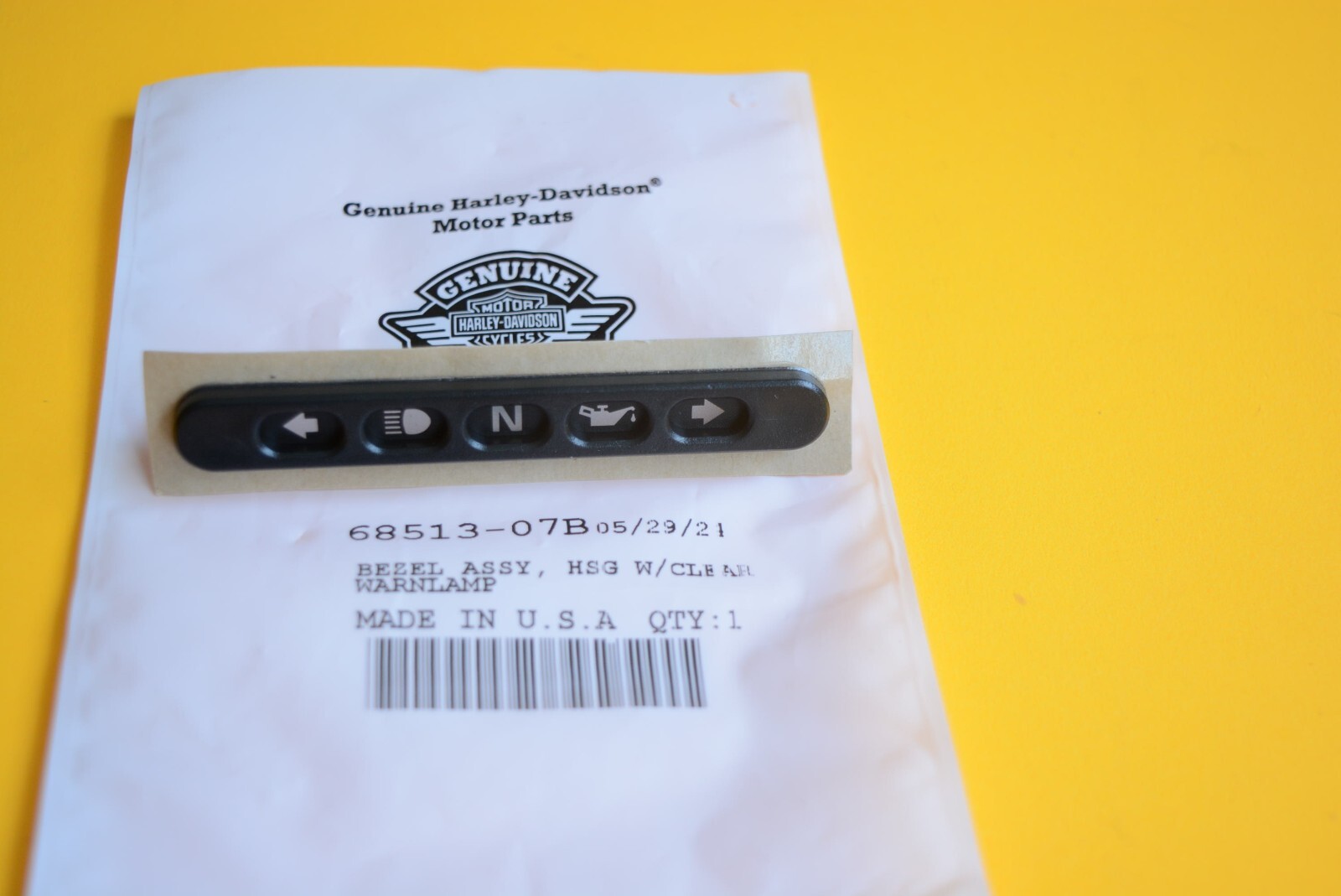 HARLEY NEW OEM BEZEL ASSY FXD FXDWG FXDC FXDF 2004-2017  68513-07B