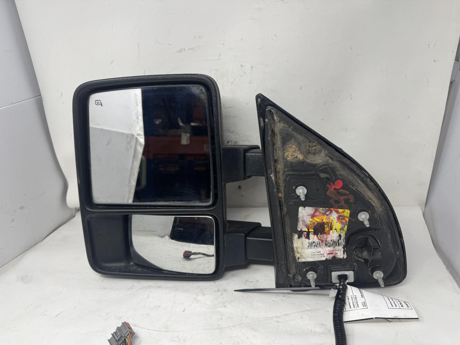 2013-2016 FORD F350 LEFT SIDE DOOR MIRROR DUAL ARMS 2013-2016 FORD F350 LEFT SIDE DOOR MIRROR DUAL ARMS