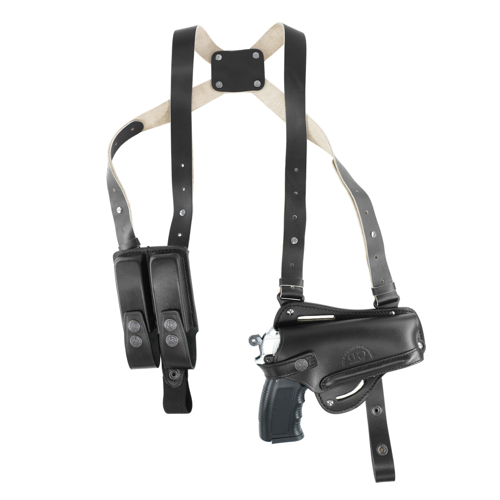 Koltster Horizontal-Vertical Shoulder & Belt Holster Double Mag Case Colt 1911