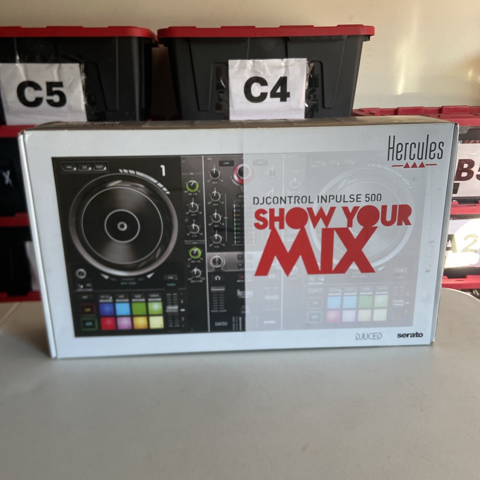 Hercules DJControl Inpulse 500 2 Channel Serato Lite DJUCED DJ Controller Tested Hercules DJControl Inpulse 500 2 Channel Serato Lite DJUCED DJ Controller Tested