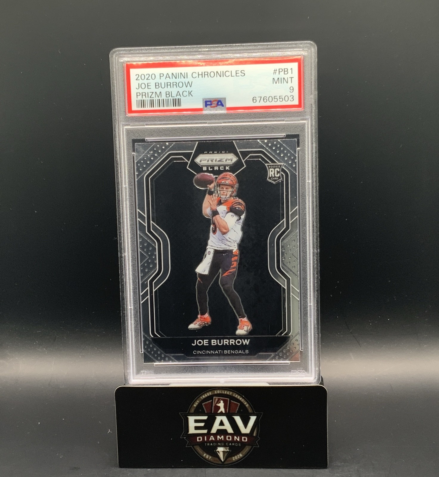 2020 Panini Chronicles - Prizm Black Joe Burrow #PB-1 (RC) PSA 9 2020 Panini Chronicles - Prizm Black Joe Burrow #PB-1 (RC) PSA 9
