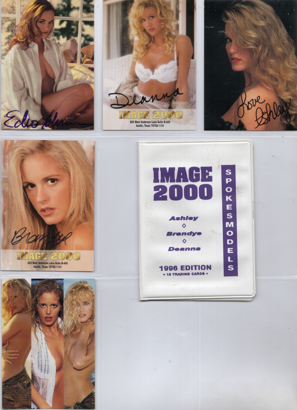 Image 2000, 1996 SPOKESMODELS TRADING CARD SET, 14 CARDS, 4 AUTOGRAPHES Image 2000, 1996 SPOKESMODELS TRADING CARD SET, 14 CARDS, 4 AUTOGRAPHES