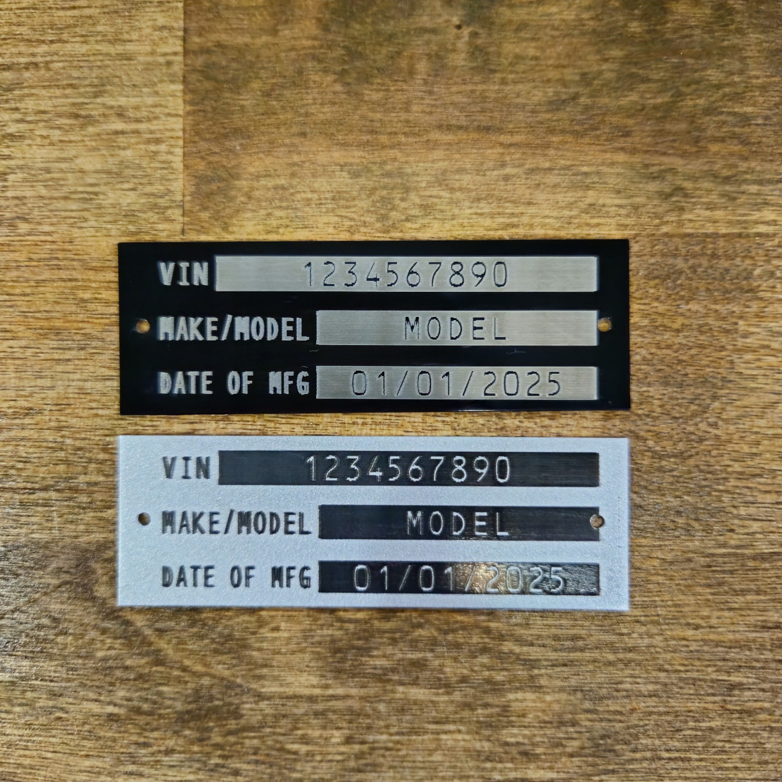 1x4 Custom Aluminum Number Identification Data Vehicle Boat Marine Trailer 1x4 Custom Aluminum Number Identification Data Vehicle Boat Marine Trailer