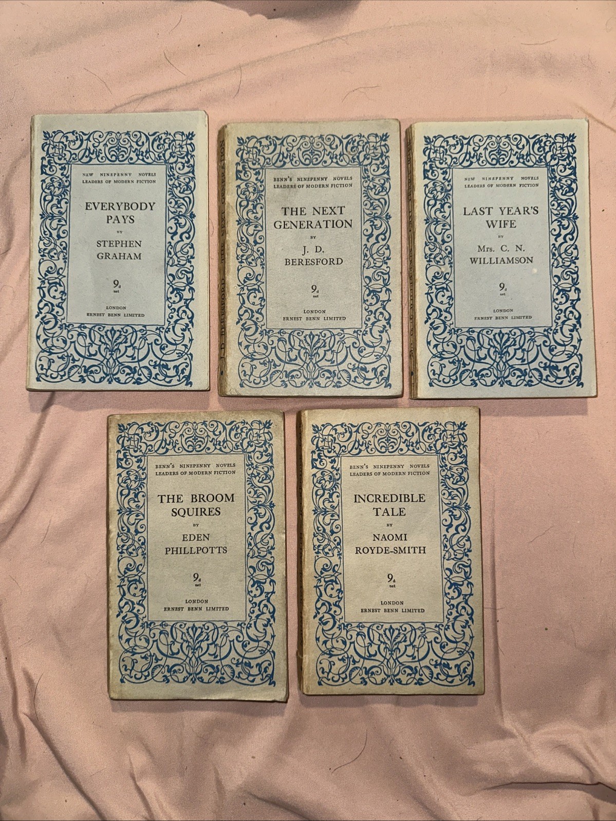 Ninepenny Novels. The Original, First Ever, Paperbacks. Lot Of 5