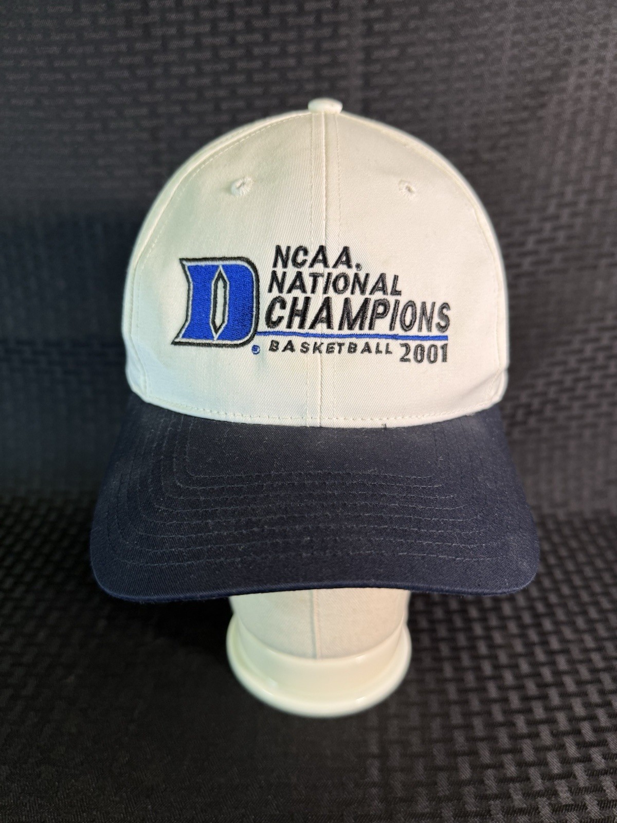 Vintage 2001 NCAA National Champions Duke University Baseball Hat Basketball NC