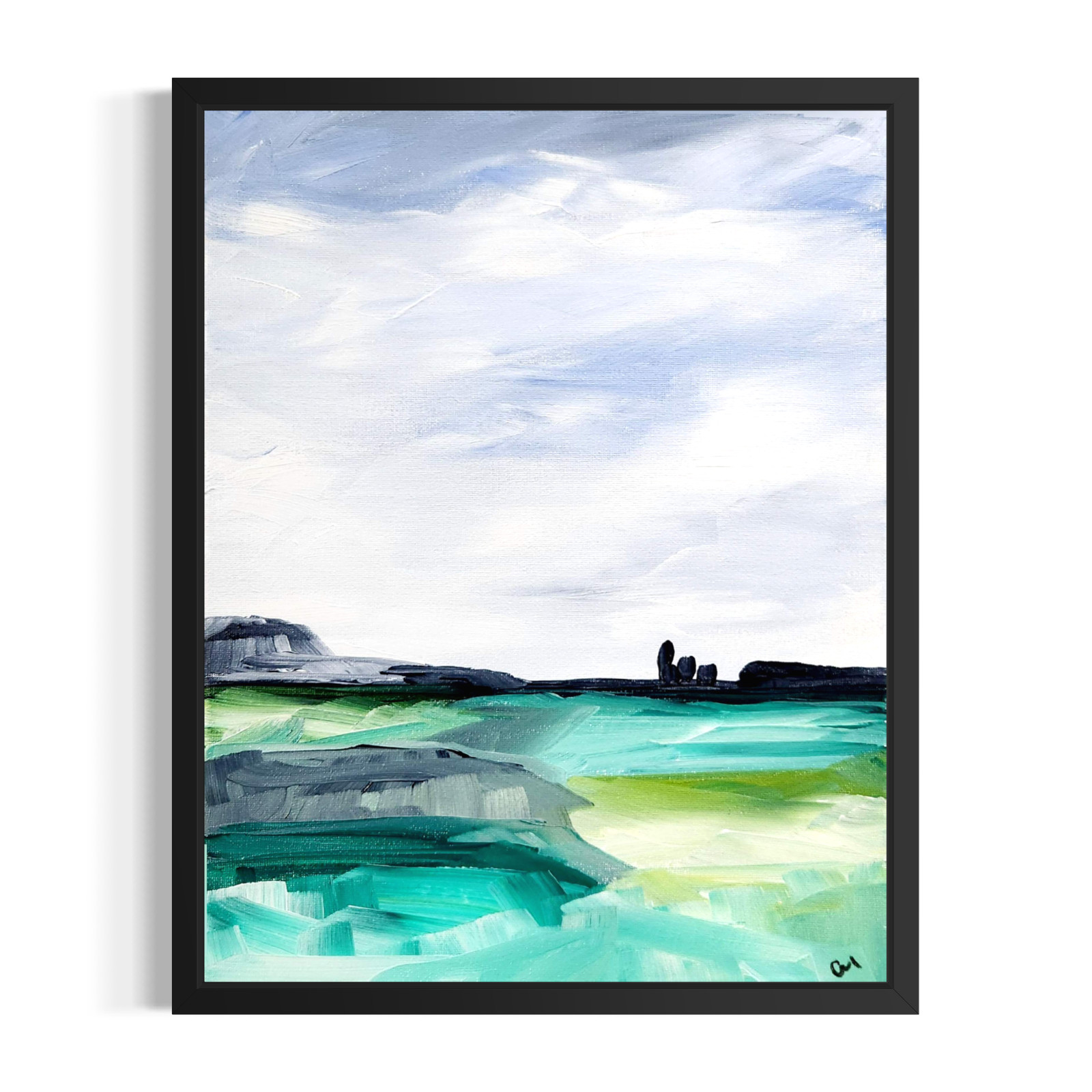 Original Abstract Landscape Wall Art 11x14 Signed Canvas Home Decor Bedroom Original Abstract Landscape Wall Art 11x14 Signed Canvas Home Decor Bedroom