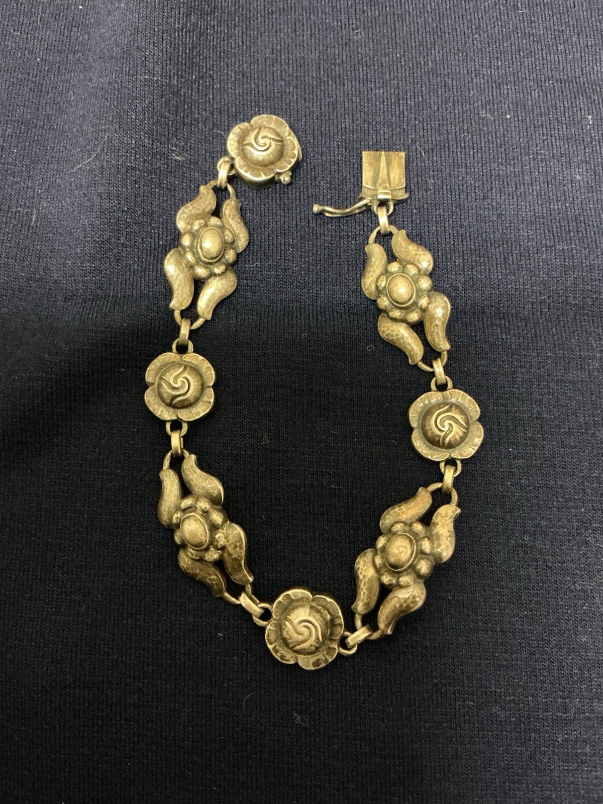 Georg Jensen Denmark Vintage Sterling Silver 925 Bracelet Floral Roses G2U Georg Jensen Denmark Vintage Sterling Silver 925 Bracelet Floral Roses G2U
