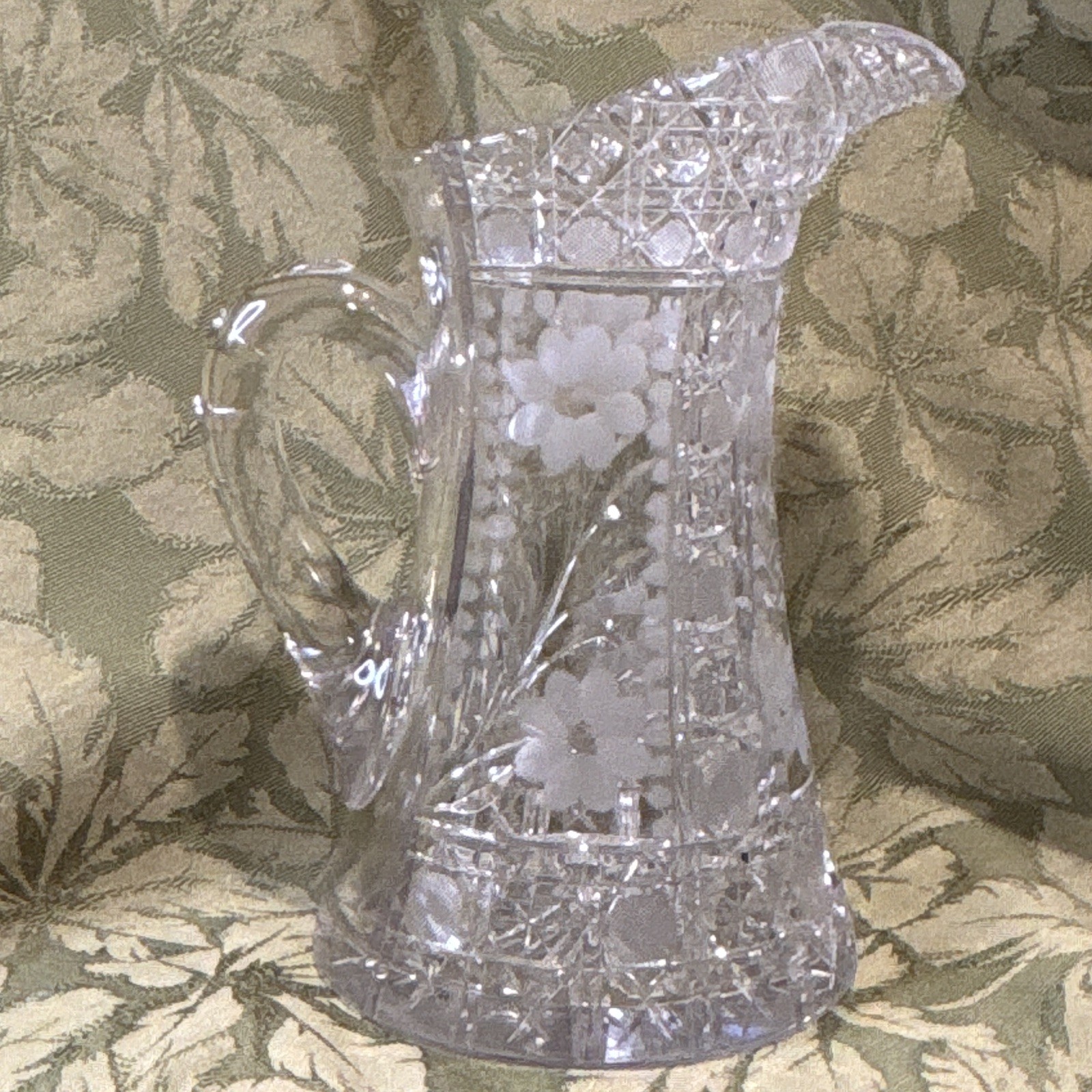 Antique ABP Cut Glass Water Pitcher 10\ Antique ABP Cut Glass Water Pitcher 10\