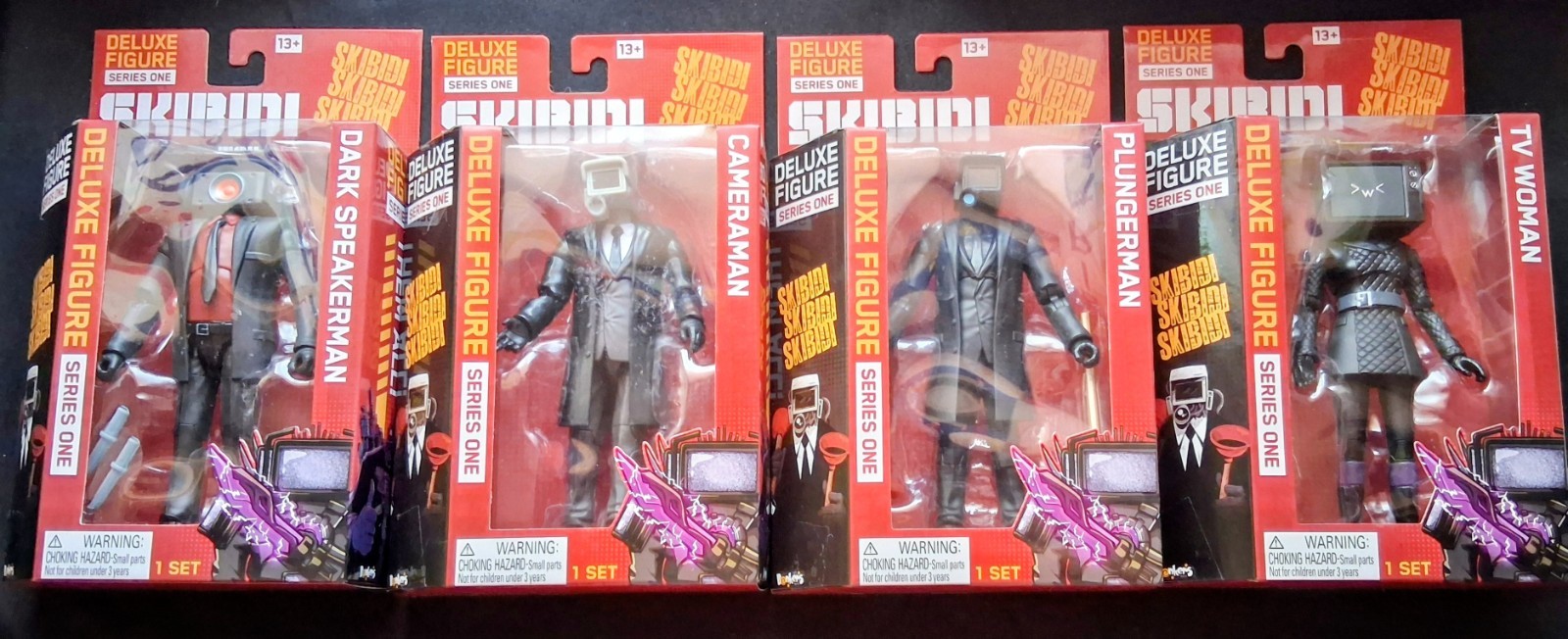 Skibidi Toilet Deluxe Figures Series 1 Complete 4 Figure Lot New Sealed Skibidi Toilet Deluxe Figures Series 1 Complete 4 Figure Lot New Sealed