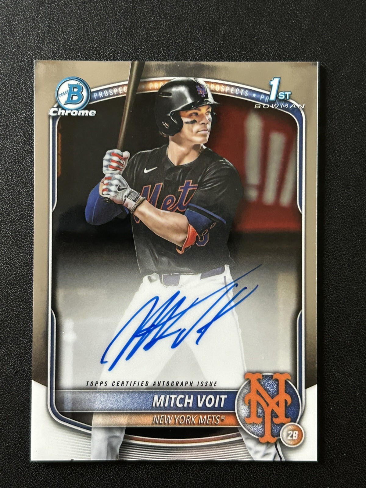 2025 Bowman Draft Mitch Voit 1st Chrome Auto - Mets🔥